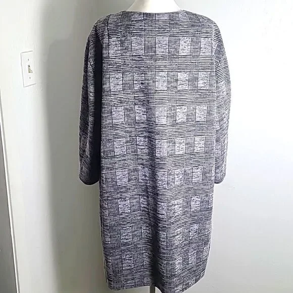 Jones New York Gray & White Tweed Coat, Size XL - Picture 10 of 14
